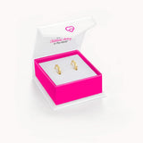 In Season Jewelry Elegant & Classic Gold Girls Hoop Earrings for Kids - Comfortable 0.39” Little Girl Hoop Earrings with Secure Latch Closure