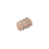 SEEDRILL Silvery Bracelets for Women Waterproof Non Tarnish Jewelry Sets 316L Stainless Steel Chunky Bracelet Stackable Layered Cuban Link Herringbone Rope Chain Bracelets Gifts for Women Trendy
