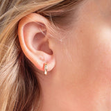 In Season Jewelry Elegant & Classic Gold Girls Hoop Earrings for Kids - Comfortable 0.39” Little Girl Hoop Earrings with Secure Latch Closure