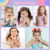Faburo 10pcs Kids Jewelry for Girls, Little Girls Jewelry Necklace for Girl