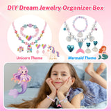 Faburo 42PCS Jewelry Toys for Girls, Unicorn Mermaid Princess Toys- Rings