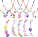 Faburo 10pcs Kids Jewelry for Girls, Little Girls Jewelry Necklace for Girl