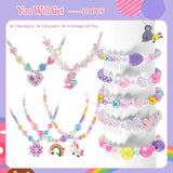 Faburo 10pcs Kids Jewelry for Girls, Little Girls Jewelry Necklace for Girl