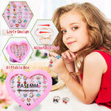 PASEMM 36pcs Little Girl Alloy Jewelry Rings, Adjustable Unicorn Rings Toys, No Duplication Kids Play Ring in Box,Dress Up for 4-12 Year Old Girls, Birthday Christmas Valentine's Day Easter Holiday Gifts