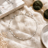 RareLove Minimalist Dainty Choker Silver Geometric Chain Necklace for Women