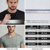 Zocomi Gold Plated Chain Necklaces for Men Boys, Stainless Steel Cuban Figaro Herringbone Link Chains Necklace Set Jewelry Gifts Male Teenage Teen Boys Kids Him Cadenas Para Hombres 18 Inches